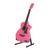 Alpha 38-Inch Acoustic Guitar, Linden Wood Body, Steel Strings, Pink, Full Size