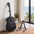Alpha 38-Inch Classical Acoustic Guitar, Nylon Strings, Folding Stand, Black
