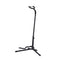 Iron Adjustable Guitar Stand, Folding Instrument Holder Rack, Black Colour