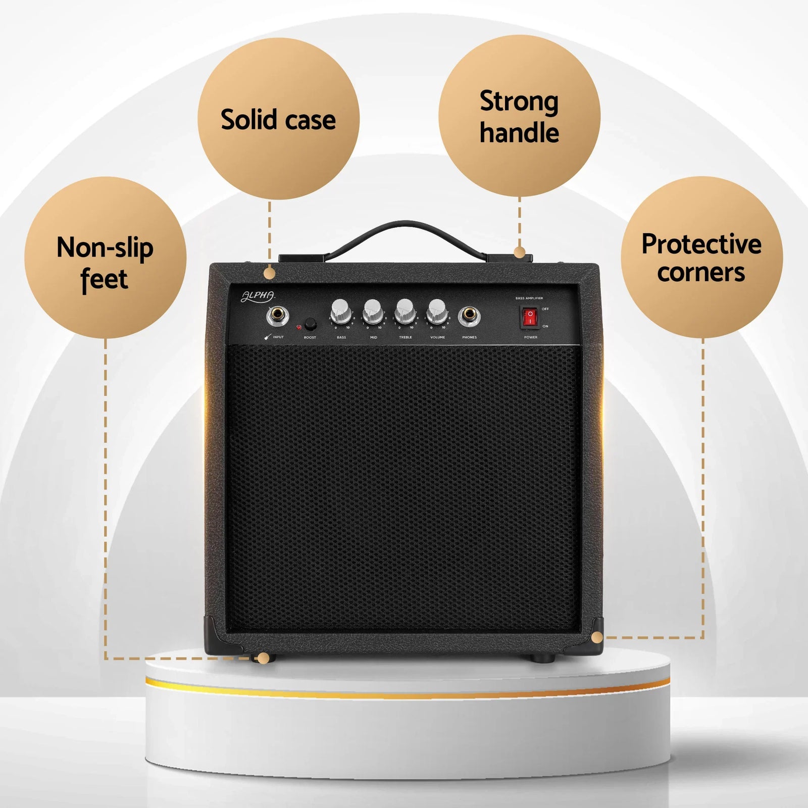 Electric Guitar Bass 47 Inch Set Kit 40W Bass Guitar Amplifier Guitar Stand Folding