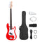 47 Inch Electric Guitar Red Basswood Body Maple Neck Beginner Kit Set