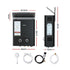 Portable LPG Gas Water Heater Outdoor Camping Shower LED Display Black