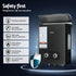 Portable LPG Gas Water Heater Outdoor Camping Shower LED Display Black