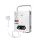 Portable LPG Gas Water Heater Outdoor Camping Shower LED Display White
