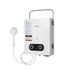 Portable LPG Gas Water Heater Outdoor Camping Shower LED Display White