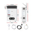 Portable LPG Gas Water Heater Outdoor Camping Shower LED Display White
