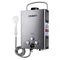 Devanti Portable Gas Water Heater With Pump LPG System Grey