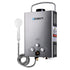 Devanti Portable Gas Water Heater With Pump LPG System Grey