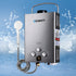 Devanti Portable Gas Water Heater With Pump LPG System Grey