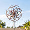 Gardeon Garden Windmill 190cm Double Layer Metal Wind Spinner Bronze Multicolour