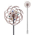 Gardeon Garden Windmill 190cm Double Layer Metal Wind Spinner Bronze Multicolour