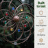 Gardeon Garden Windmill 190cm Double Layer Metal Wind Spinner Bronze Multicolour