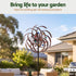 Gardeon Garden Windmill 190cm Double Layer Metal Wind Spinner Bronze Multicolour