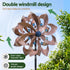 Gardeon Garden Windmill 190cm Double Layer Metal Flower Wind Spinner Bronze Blue