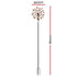 Gardeon Solar Garden Windmill 190cm Metal Wind Spinner Colour Changing Bronze