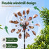 Gardeon Solar Garden Windmill 190cm Metal Wind Spinner Colour Changing Bronze