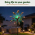 Gardeon Solar Garden Windmill 190cm Metal Wind Spinner Colour Changing Bronze