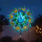Gardeon Solar Garden Windmill 190cm Colourful Peacock Metal Wind Spinner Light