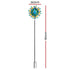 Gardeon Solar Garden Windmill 190cm Colourful Peacock Metal Wind Spinner Light
