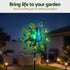 Gardeon Solar Garden Windmill 190cm Colourful Peacock Metal Wind Spinner Light