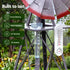 Gardeon Garden Windmill Metal Weather Station with Rain Gauge 182cm Silver