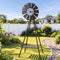 Gardeon Garden Windmill Metal Outdoor Yard Decor 160cm Bronze