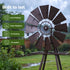 Gardeon Garden Windmill Metal Outdoor Yard Decor 160cm Bronze