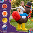 Inflatable Costume Ride On Turkey Fancy Dress Funny Party Outfit Brown One Size