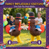 Inflatable Costume Ride On Turkey Fancy Dress Funny Party Outfit Brown One Size