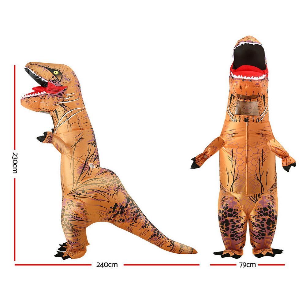 Inflatable Dinosaur Costume T-Rex Adult Suit Blow Up Party Fancy Dress Halloween Xmas Cosplay