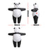 Inflatable Costume Panda Suit Fancy Dress Adult Party Outfit Black One Size