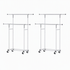Artiss 2X Clothes Rack Double Rod Airer Rail Coat Stand Adjustable Hanger