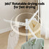 Clothes Rack Airer Rotatable Hanger Foldable 163cm