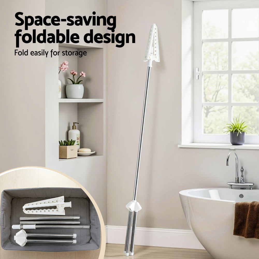 Clothes Rack Airer Rotatable Hanger Foldable 163cm
