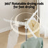 Clothes Rack Airer 2 Tier Rotatable Hanger Foldable