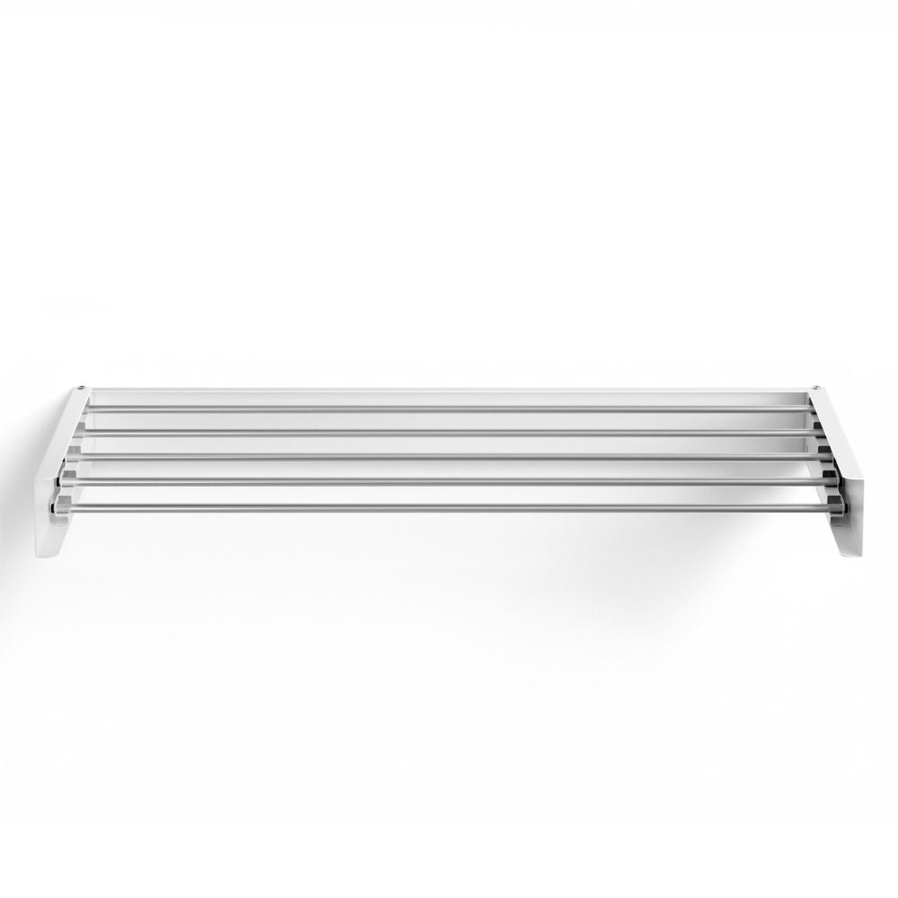Wall Mounted Foldable Clothes Drying Rack Airer 100cm White