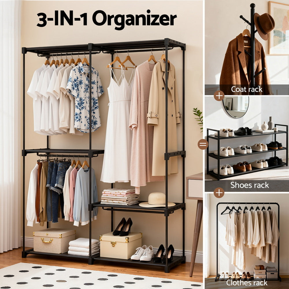 Wardrobe Clothes Rack Closet 181cm