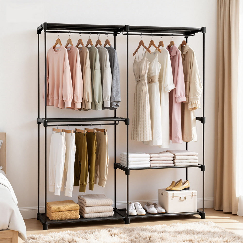 Wardrobe Clothes Rack Closet 181cm