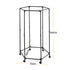 Clothes Rack Airer Rail Coat Stand Wheels 6 Rods