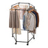 Clothes Rack Airer Rail Coat Stand Wheels 6 Rods