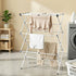 Foldable Clothes Drying Rack with Extendable Rods & Sturdy Metal Frame