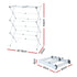 Foldable Clothes Drying Rack with Extendable Rods & Sturdy Metal Frame