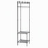 Artiss Coat Rack 181cm Freestanding Corner Hall Tree Garment Organiser Storage Shelf 8 Hooks Black