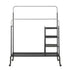 Clothes Rack Double Rod Airer Rail Coat Stand Hanger Storage Shelf