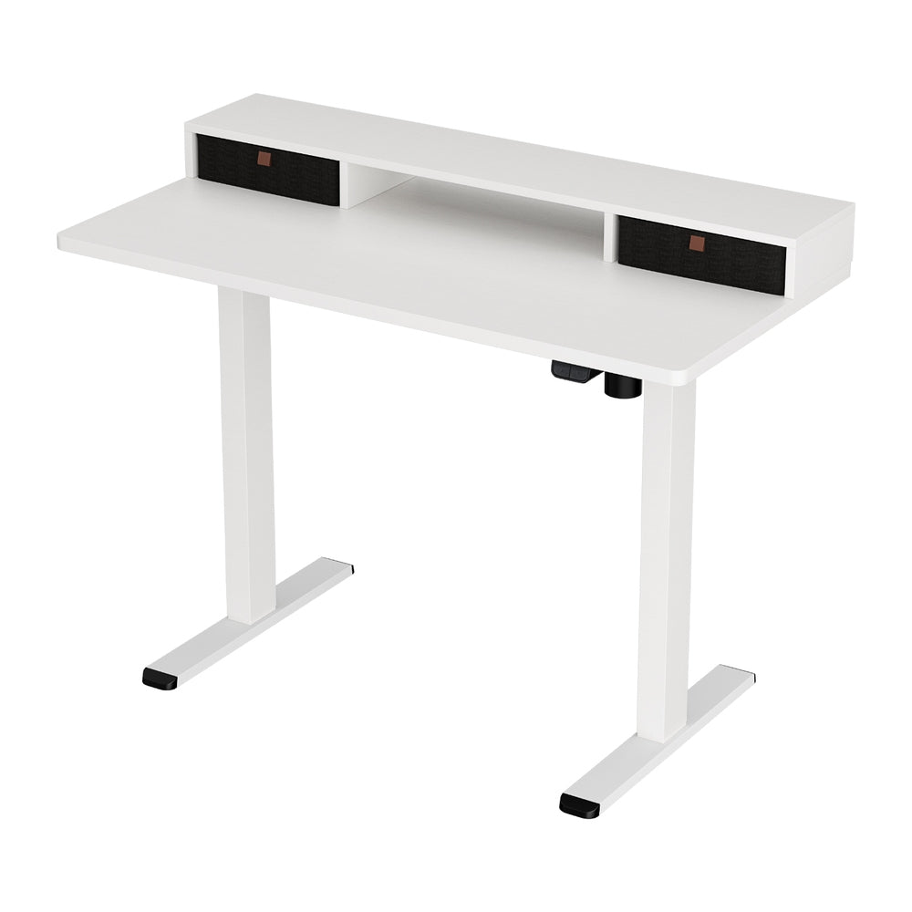 Artiss Electric Standing Desk with Storage Shelf Drawer Office Table 120CM