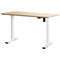 Artiss Standing Desk Motorised Sit Stand Desks White Oak 140CM