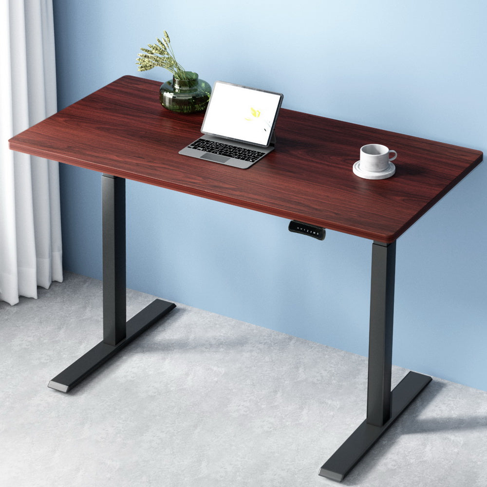 Standing Desk Motorised Dual Motor Walnut 120CM