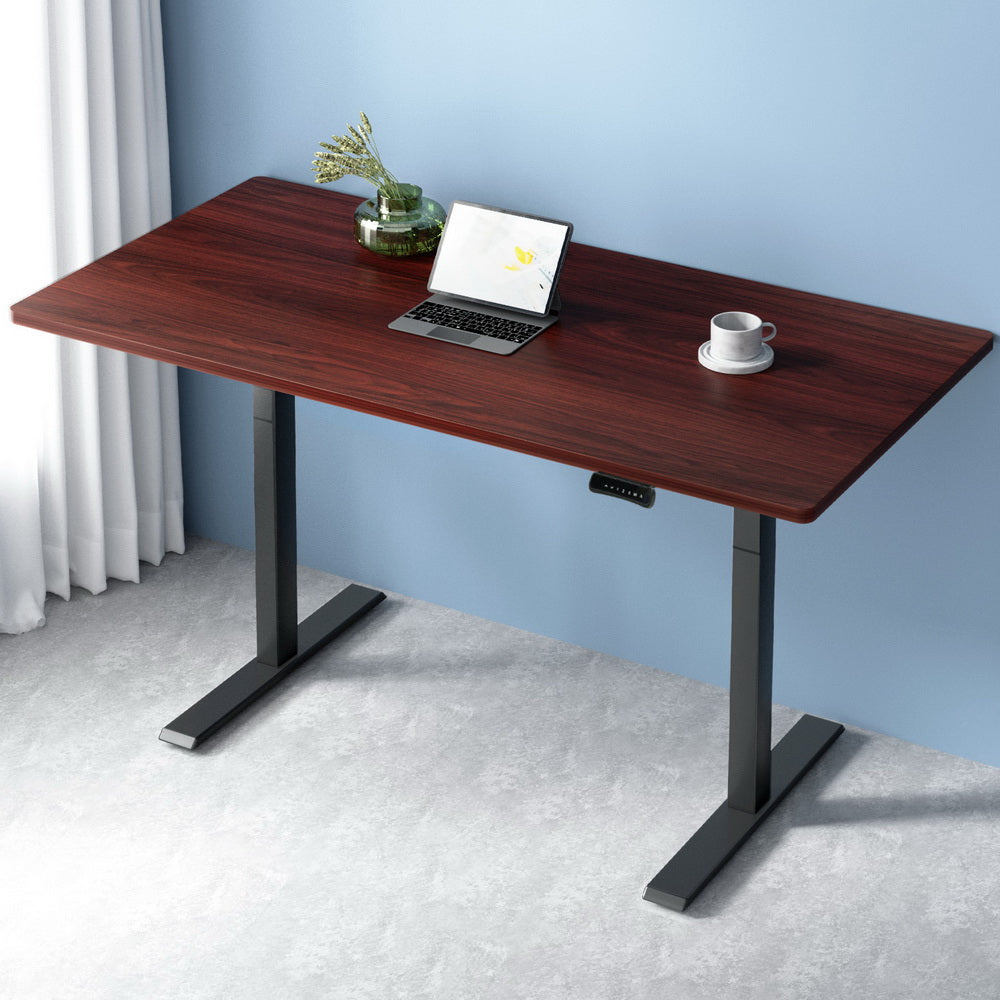 Standing Desk Motorised Dual Motor Walnut 140CM