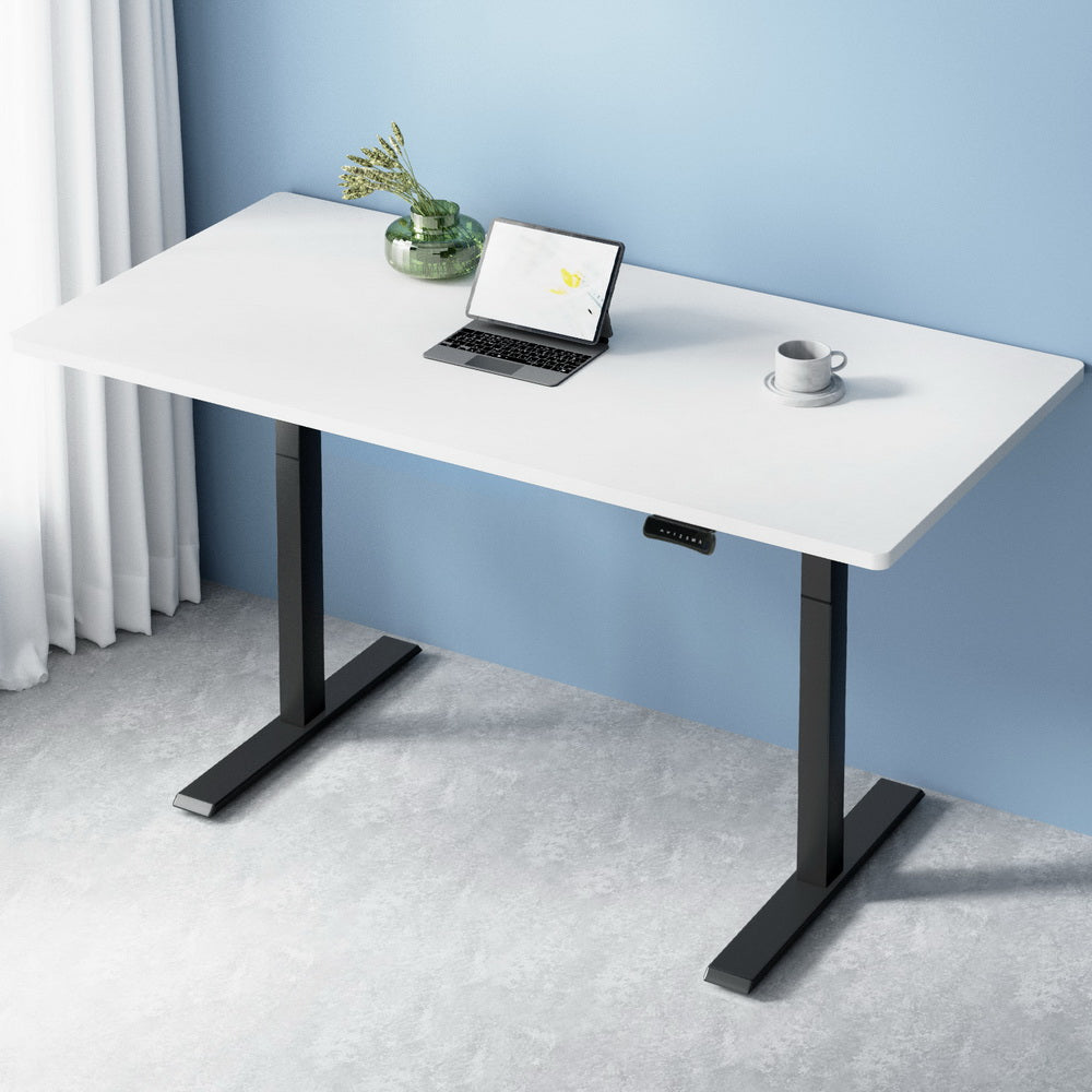 Standing Desk Motorised Dual Motor White 140CM