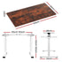 Standing Desk Motorised Dual Motor 120CM Rustic Brwon
